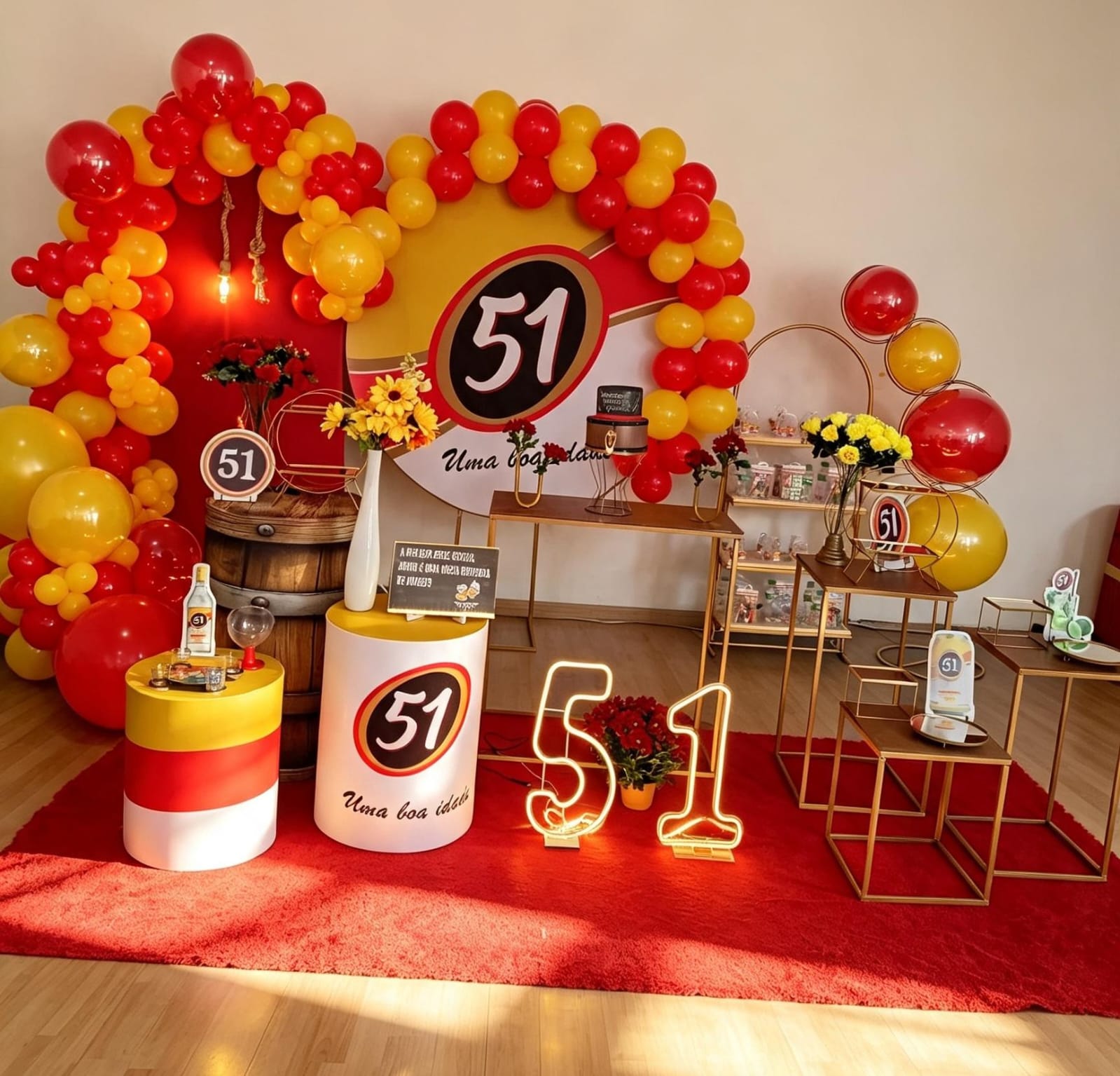 Decoração de festa realizada pela Gleide Decorações